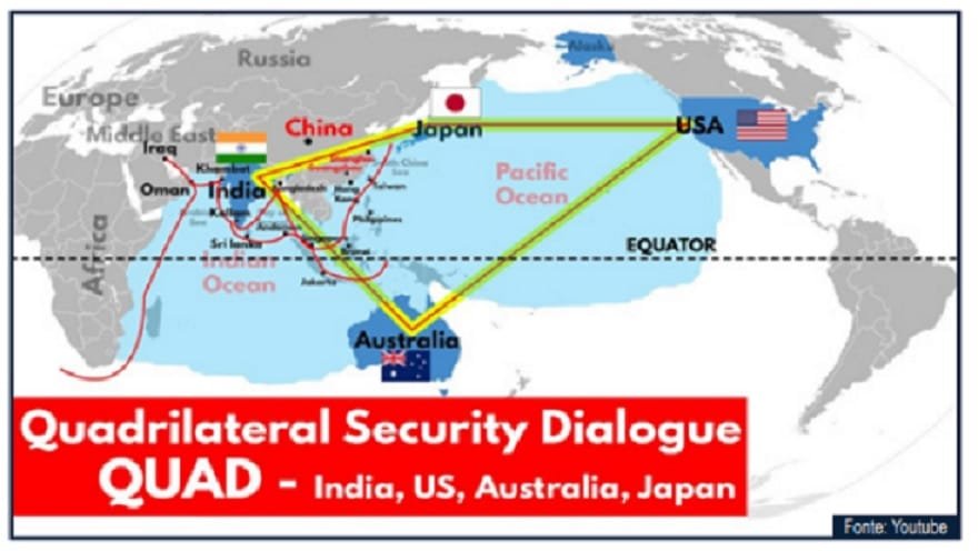 Quad Indo-Pacífico 4 países Misto Brasília