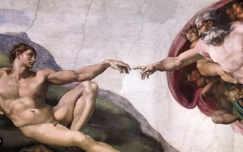 Renascença italiana Pintura mão de Deus Misto Brasília