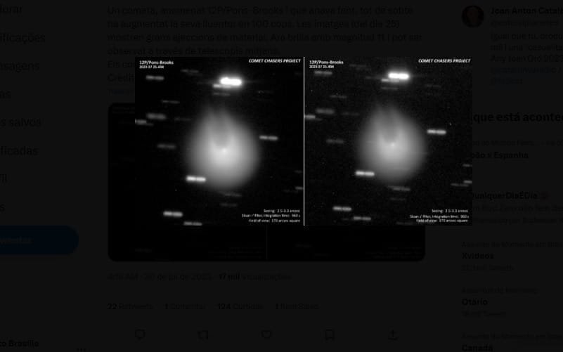 Espaço cometa com chifres Misto Brasília