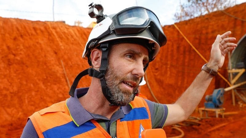 Gabriel Mota é da Defesa Civil que fez vistorias nos túneis das obras do programa Denar DF/Lúcio Bernardo Jr/Agência Brasília