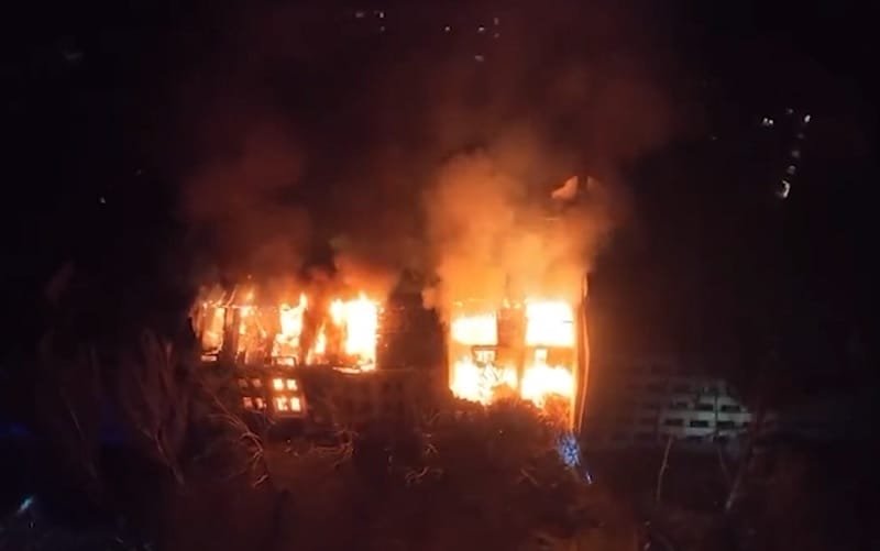 Ucrânia incêndio e prédio Odessa porto Misto Brasília