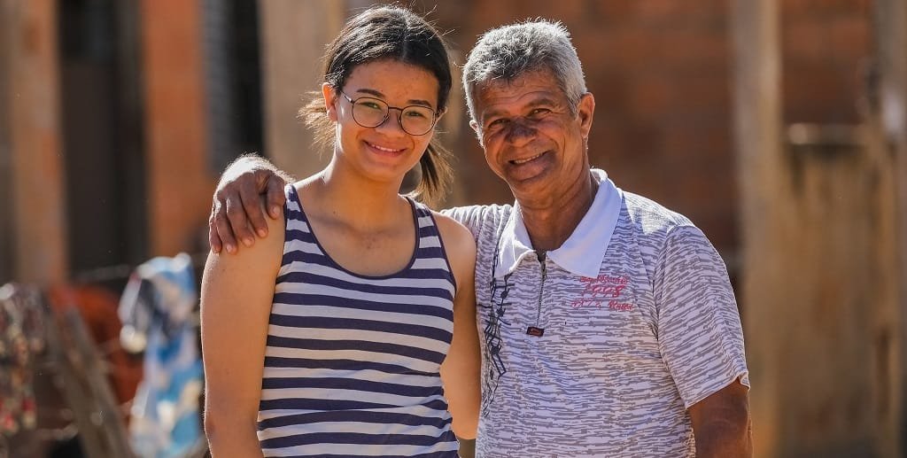 Edmilson Martin e a filha Nikolly DF Misto Brasília