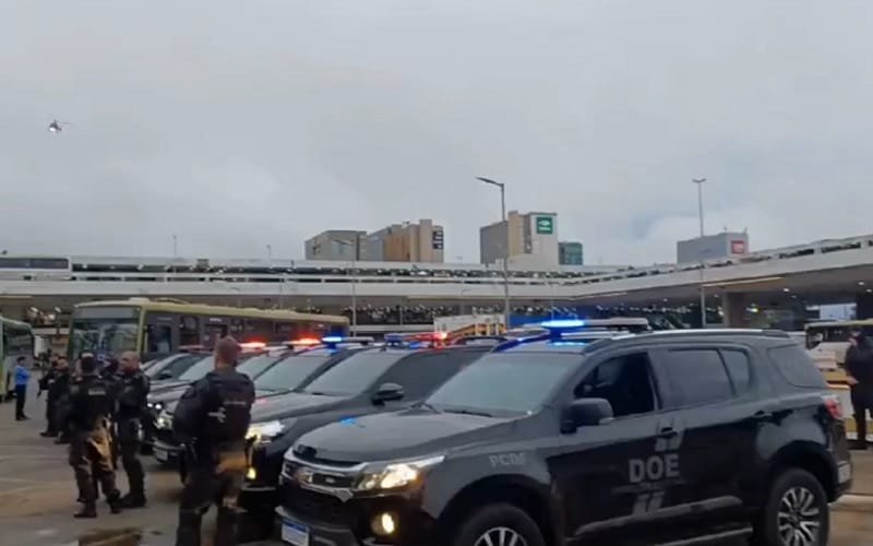 PCDF operação na rodoviária DF Misto Brasília