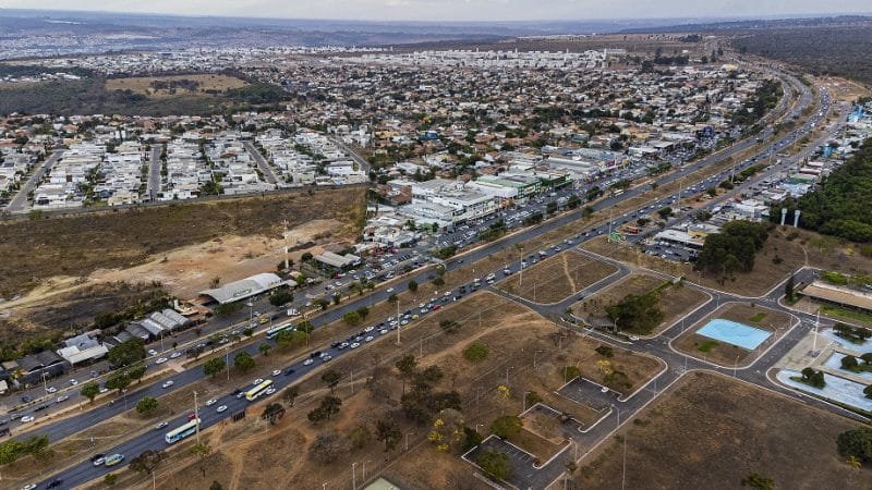 Vista aérea parcial do Jardim Botânico, que possui 140 mil habitantes e completa 19 anos/Cristiano Costa/Fecomércio-DF
