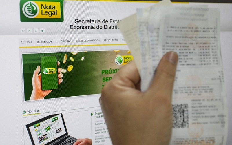 Nota Legal programa DF nota fiscal Misto Brasília