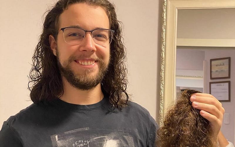 Cabelo doação combate ao câncer Misto Brasília