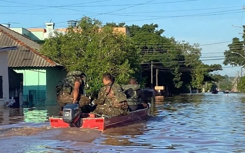 Enchente Trombudo Central SC Misto Brasil