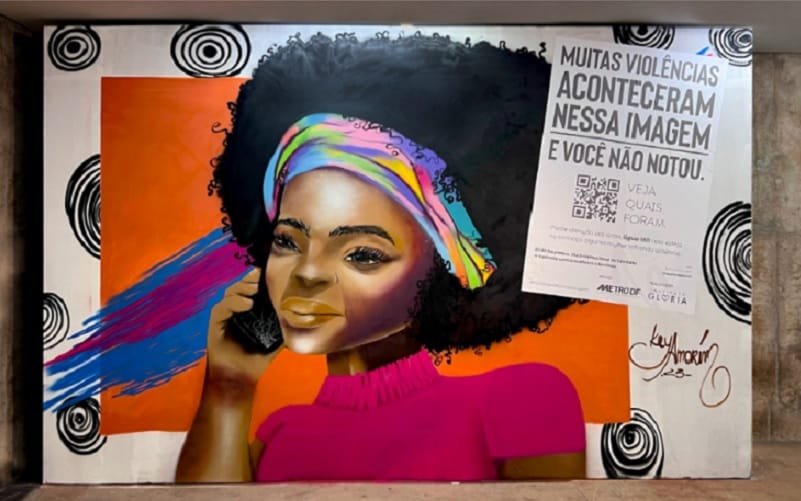 Graffite estação Praá do Relógio DF Misto Brasil