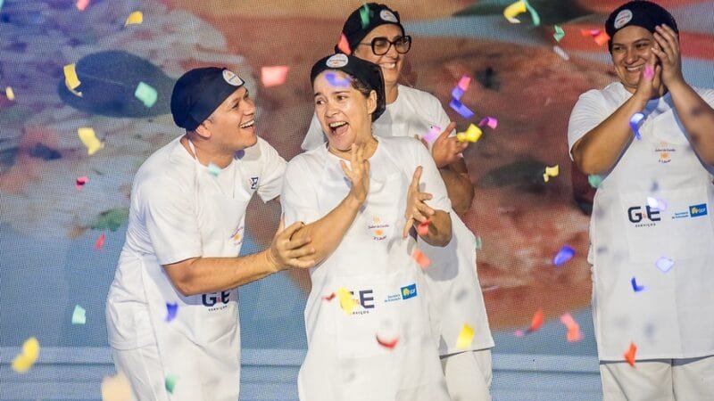 Finalistas do Sabor de Escola comemoram a um dia da final do concurso que que envolveu 305 merendeiras e merendeiras/Jotta Casttro/SEEDF