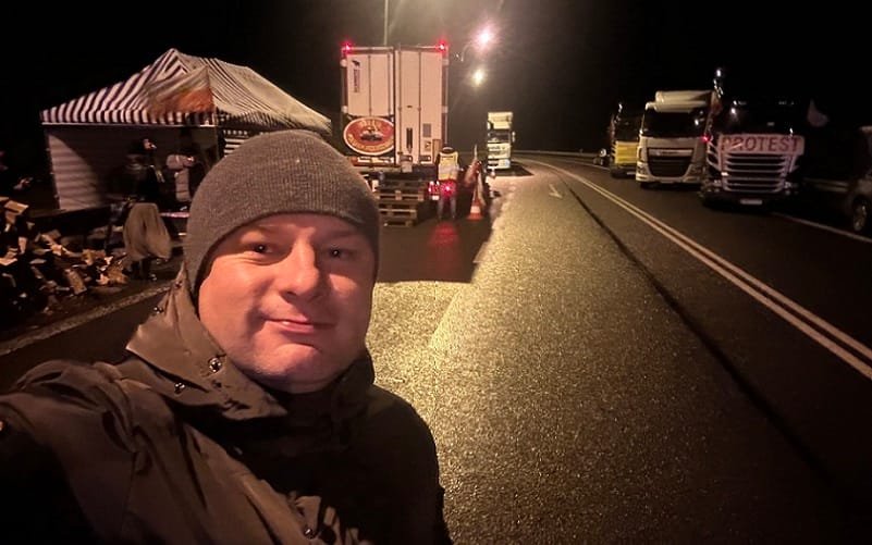 Polônia protesto caminhoneiros Misto Brasil