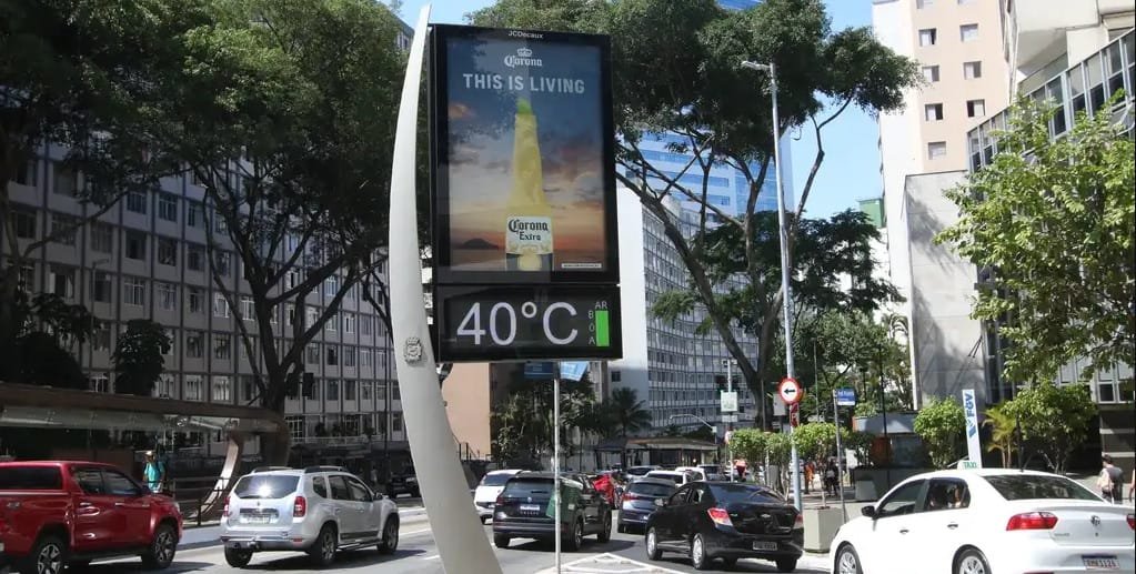 Temperatura avnida 9 de julho SP Misto Brasil