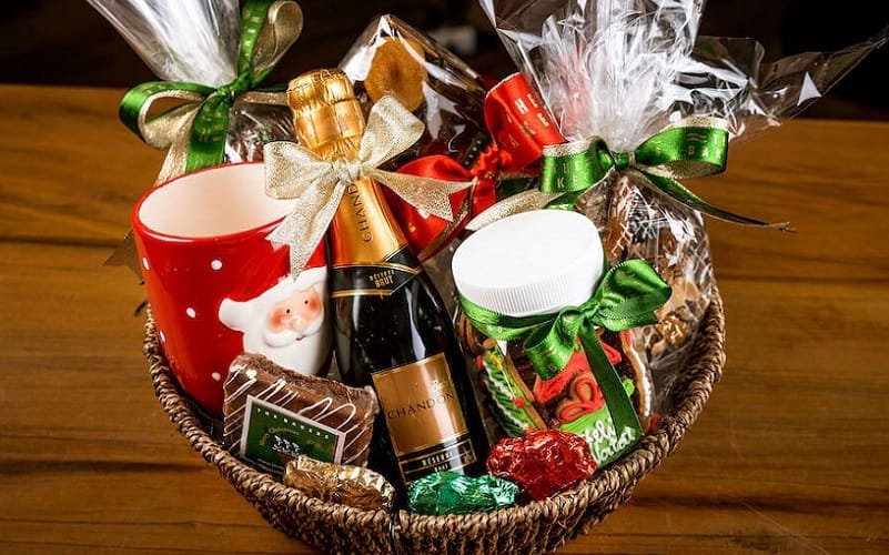 Cesta de Natal presentes comércio Misto Brasil