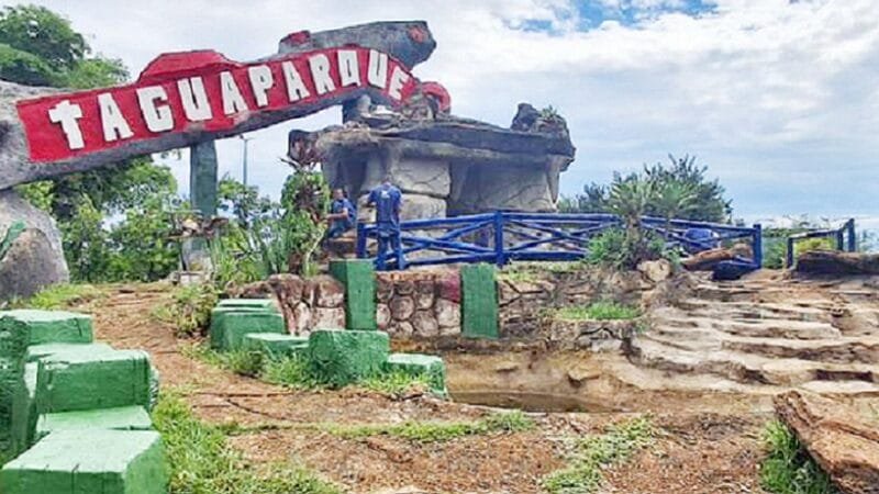 Taguaparque, que recebe por dia 10 mil pessoas nos finas de semana, passa por reparos, especialmente na fonte do parque/Divulgação