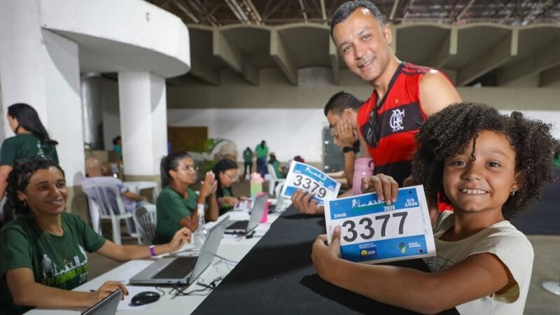 Criançada retirou os três mil kits para a Corrida de Reis Mirim, que será realizada no Parque da Cidade/Geovana Albuquerque/Agência Brasília