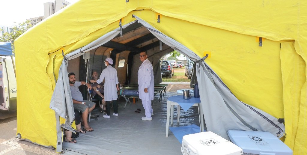 Dengue tenda do acolhimento Samambaia