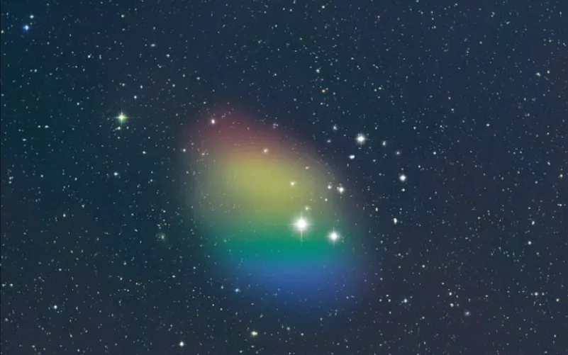Éspaço galáxia sem estrelas Misto Brasil