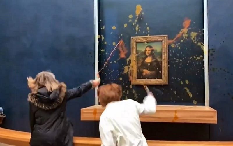 Monsa Lisa ataque de sopa Misto Brasil