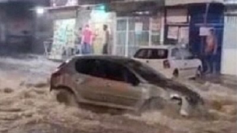Limpeza e contagem de prejuízos após o temporal na Asa Norte
