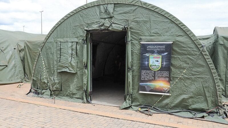 Hospital de campanha começa a atender pacientes com dengue