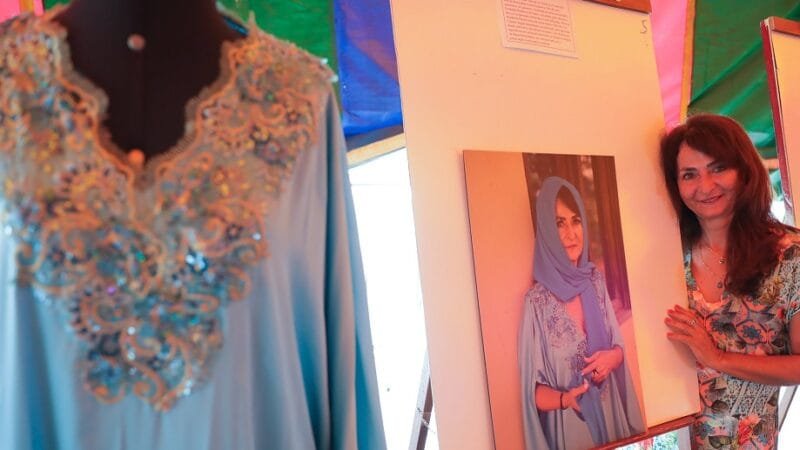 Muna Yousef participa do projeto que trabalha a autoestima de mulheres em Planaltina com oficinas diversas/Geovana Albuquerque/Agência Brasília