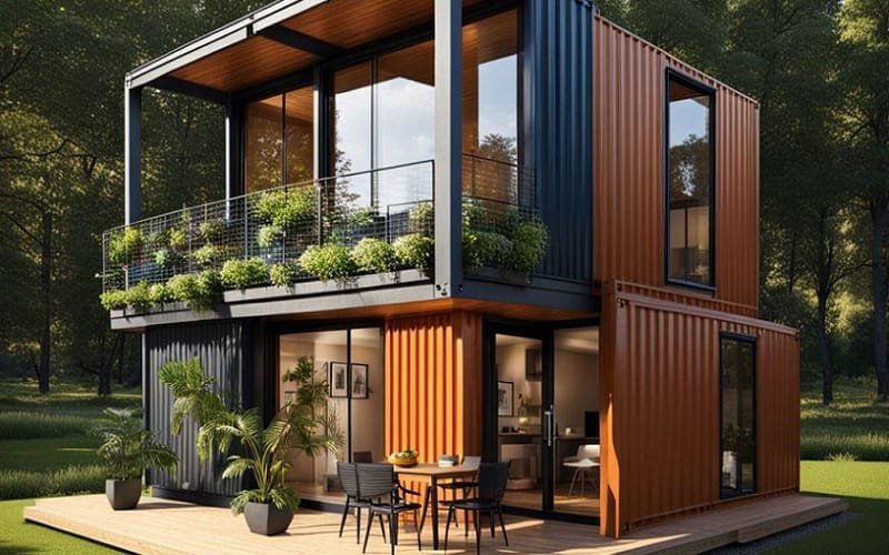 Construção casa contêiner Misto Brasil