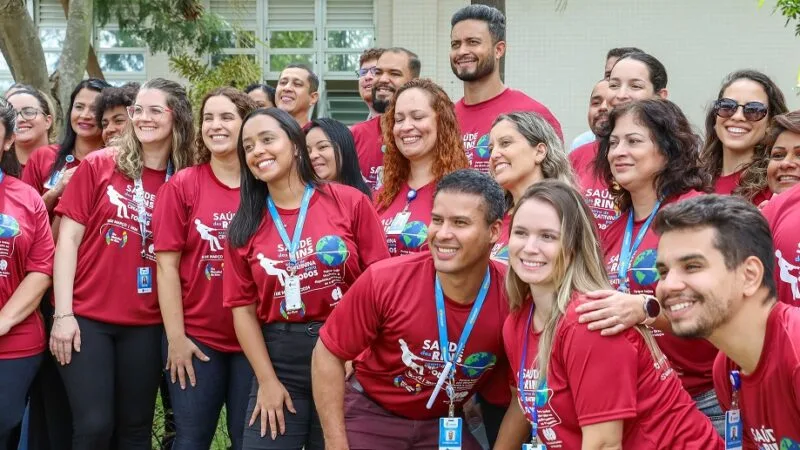 Equipe envolvida com ações com a comunidade no Hospital de Santa Maria e Iges-DF no Dia do Rim/Paulo H. Carvalho/Agência Brasília