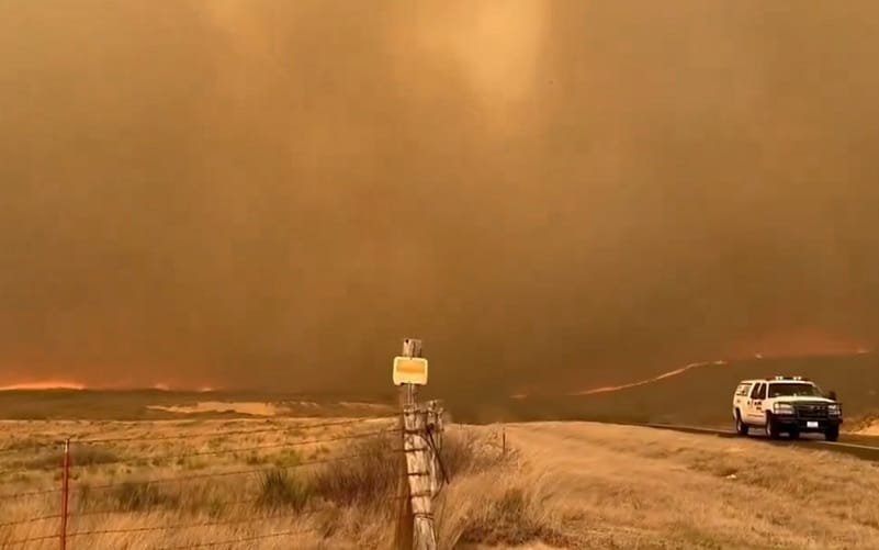 EUA Texas incêndio Misto Brasil
