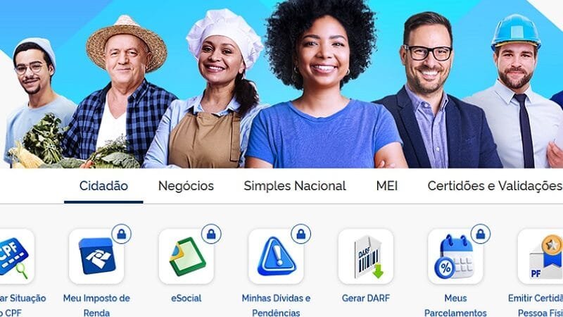 Receita Federal lançou um novo portal de serviços