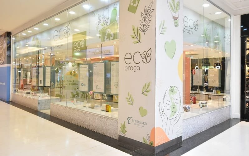 Reciclagem loja shopping Misto Brasil