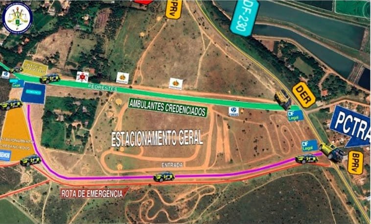 Via Sacra mapa Planaltina Misto Brasil