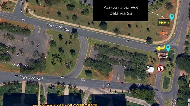 Simulação do Detran fecha trecho da W3 Sul neste sábado