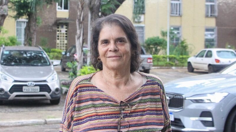 Marizete Rezio Raugusto mora na 411 Sul há 30 anos e adora o conceito arquitetônico dos prédios da região/Matheus H. Souza/Agência Brasília