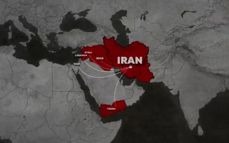 Irã mapa ataque Israel