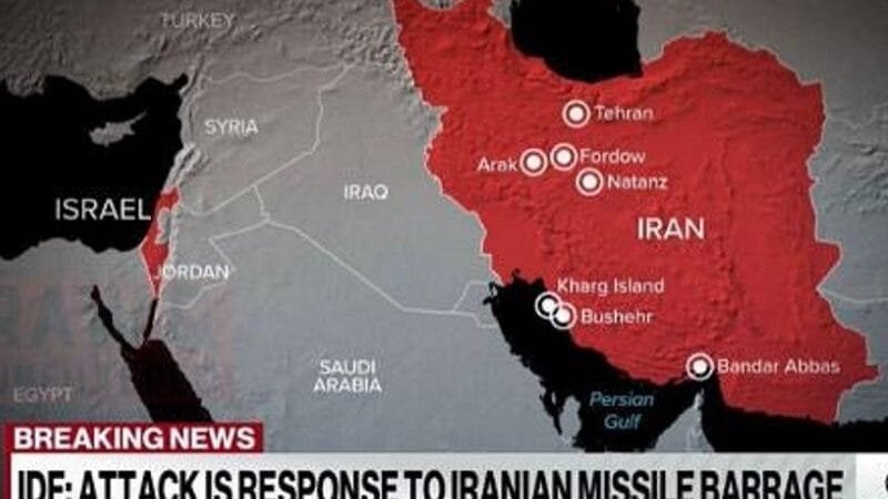 Míssil israelense atingiu uma grande base aérea do Irã