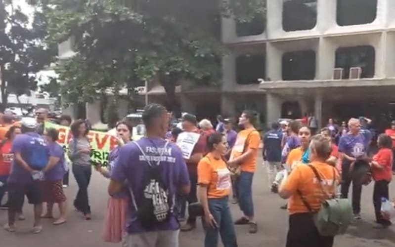 Servidores manifestação Greve Misto Brasil