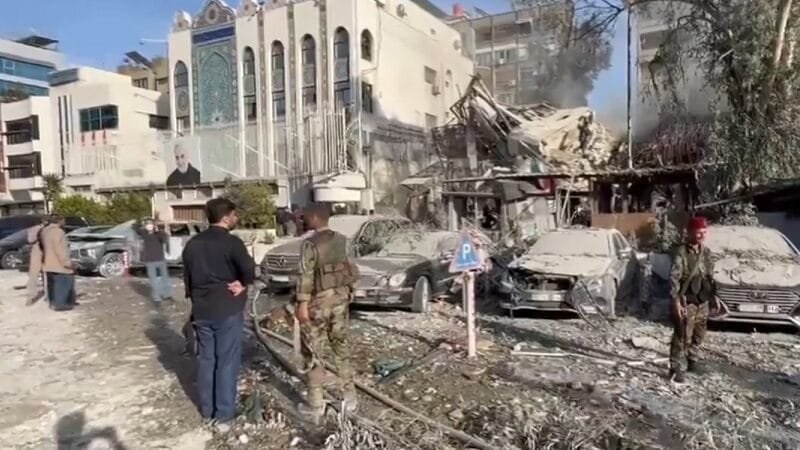 Israel lançou uma série de ataques aéreos contra Damasco