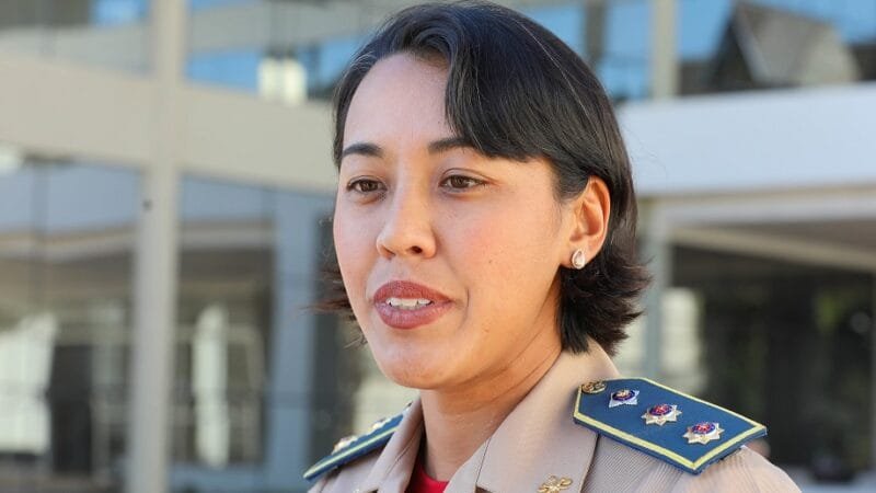 Paula Tiemy é tenente-coronel e comandou a equipe do Corpo de Bombeiros do Distrito Federal em São Leopoldo/Joel Rodrigues/Agência Brasília