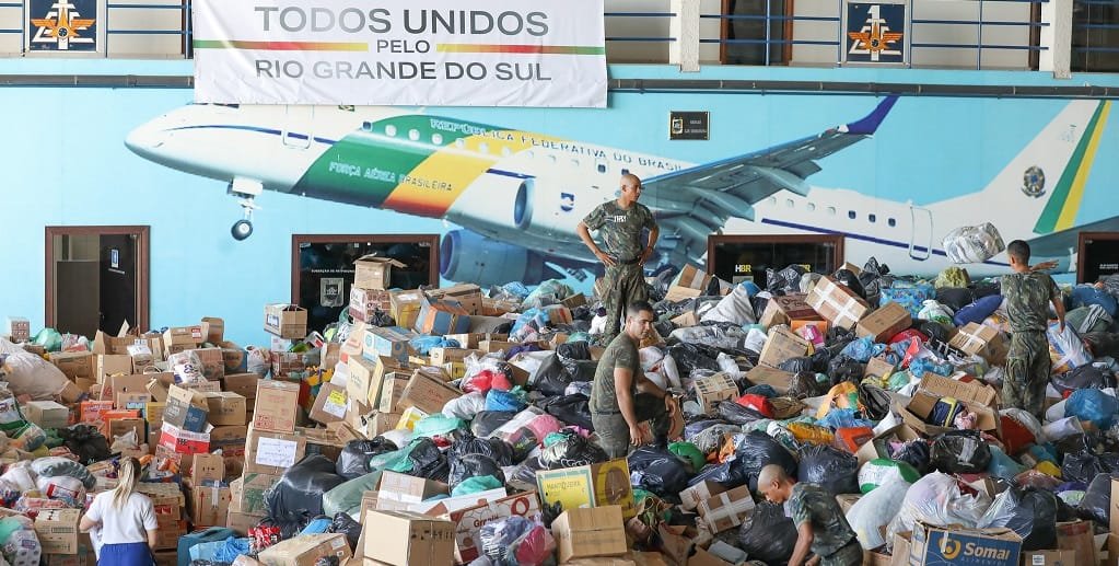 Hangar da FAB ajuda ao Rio Grande do Sul DF Misto Brasil