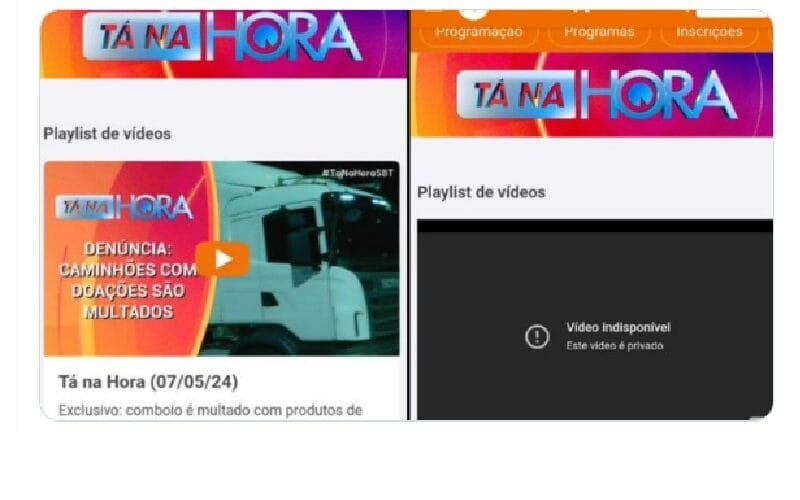 SBT fake news vídeo Misto Brasil