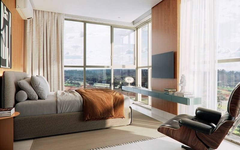 Apartamento quarto mercado imobiliário Noroeste DF Misto Brasil