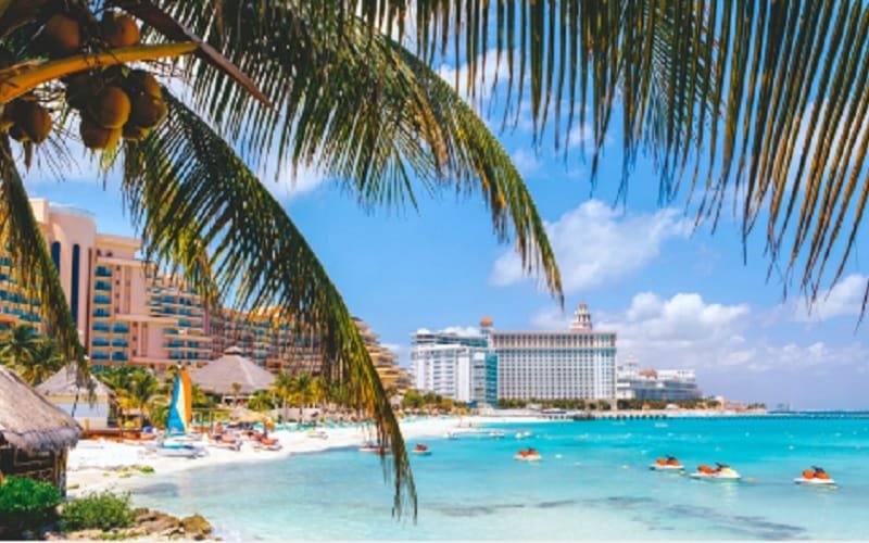 México Cancun praia Caribe Misto Brasil