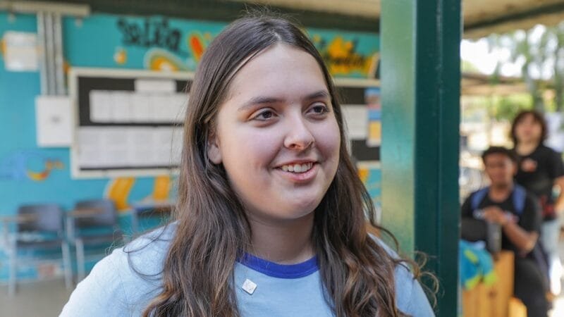 Giovanna Borba frequenta a escola de ensino bilingue da rede pública do Distrito Federal/Tony Oliveira/Agência Brasília