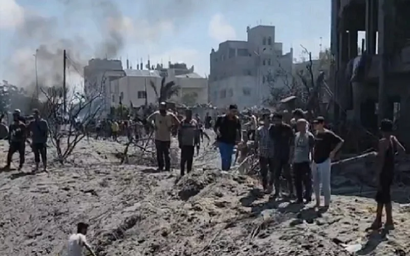 Bombardeio Faiza de Gaza Al-Mawasi Misto Brasil