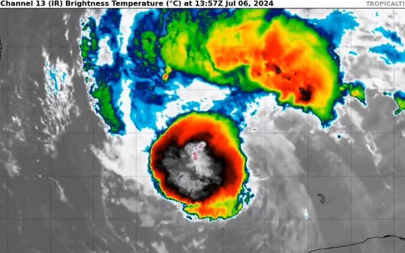 Furacao mapa meteorológico EUA Misto Brasil