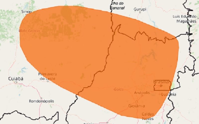 Alerta amarelo Inmet Misto Brasil