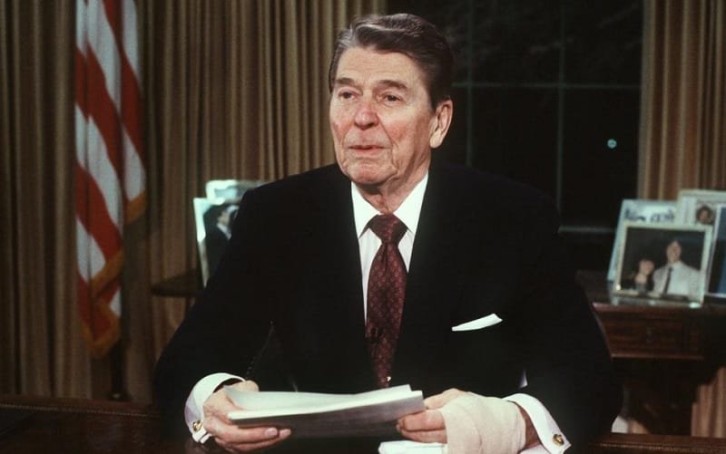 Ronald Reagan ex-presidente dos EUA Misto Brasil