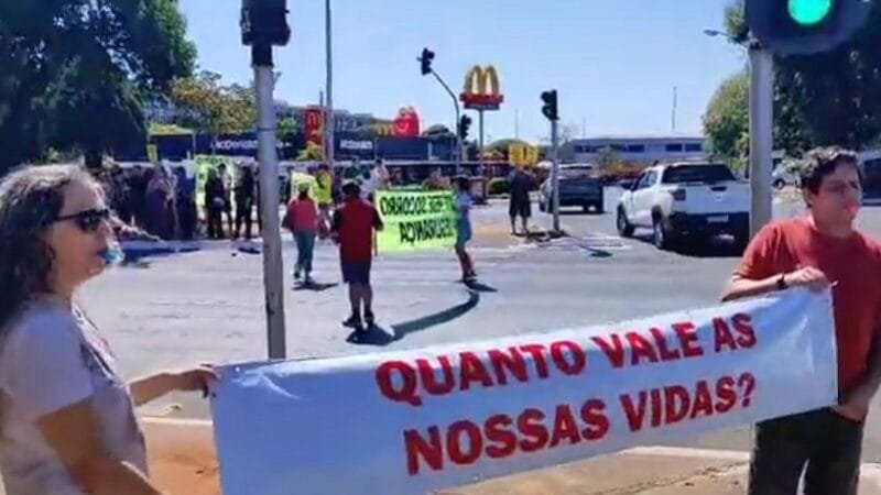 Protesto neste sábado na Asa Norte contra a insegurança