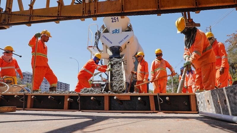 Começou a concretagem de um trecho da Epig