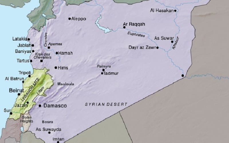 Líbano mapa Beirute Misto Brasil