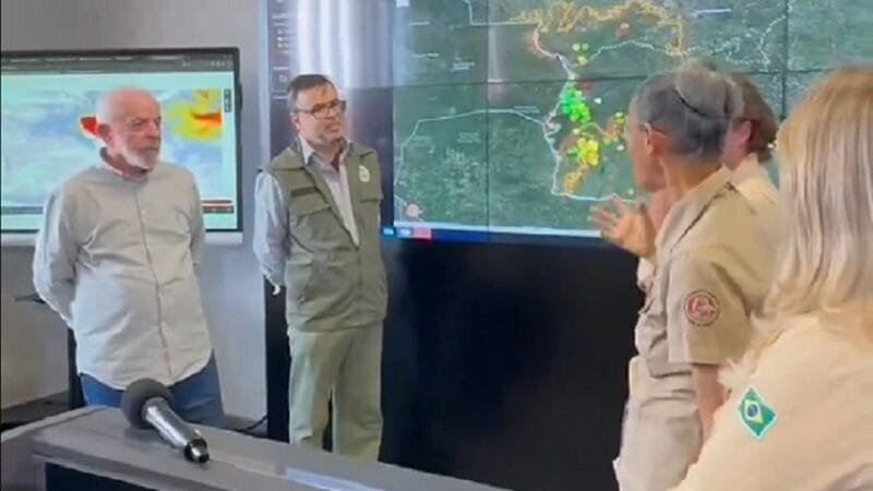 Lula da Silva diz que tem gente colocando fogo ilegal